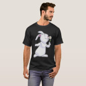 T-shirt Lapin avec marguerite (Devant entier)