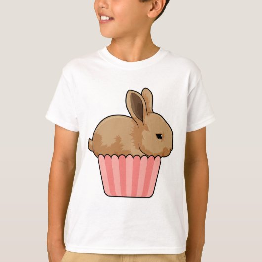 T-shirt Lapin avec muffin (Devant)