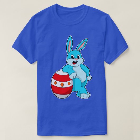 T-shirt Lapin avec oeuf de Pâques (Design devant)