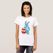 T-shirt Lapin avec oeuf de Pâques (Devant entier)