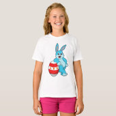 T-shirt Lapin avec oeuf de Pâques (Devant entier)