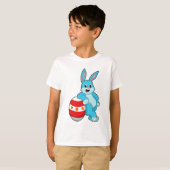 T-shirt Lapin avec oeuf de Pâques (Devant entier)