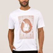 T-shirt Lapin avec Tulips Spring Holiday Rabbit (Devant)