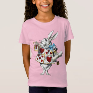 T-Shirt Lapin Blanc Alice au Pays des Merveilles Lapin de