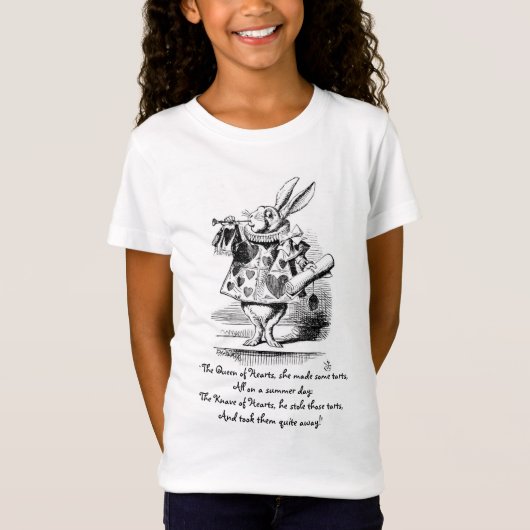 T-Shirt Lapin blanc en tant que héraut (Devant)