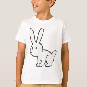 T-shirt Lapin blanc jeune et mignon