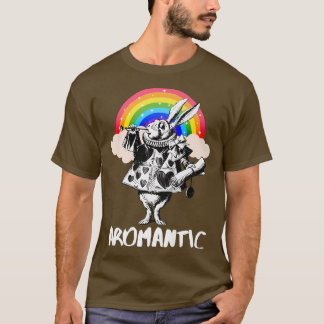T-shirt Lapin blanc LGBTQ Alice-In-Wonderland - Aromantiqu