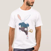 T-shirt Lapin Blanc Qui S'Éloigne (Devant)