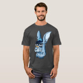 T-shirt Lapin Bleu Branché Hip (Devant entier)