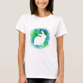 T-shirt Lapin bleu vert (Devant)