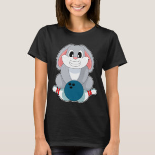 T-shirt Lapin Bowling Boule de quilles Quille