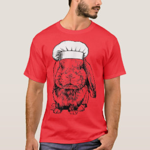 T-shirt Lapin Bunny Chef Drôle Cuisine Cook