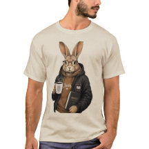Lapin Café Mignon | Art d'Animal de Lapin Stylé