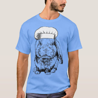 T-shirt Lapin Chef Grotte Drôle Cuisine CuisinièreT-Chemis