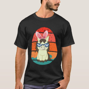 T-shirt Lapin Cheval Pâques Œufs Rétro Hommes Femmes Enfan