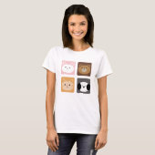 T-shirt Lapin, chien, chat et ours (Devant entier)
