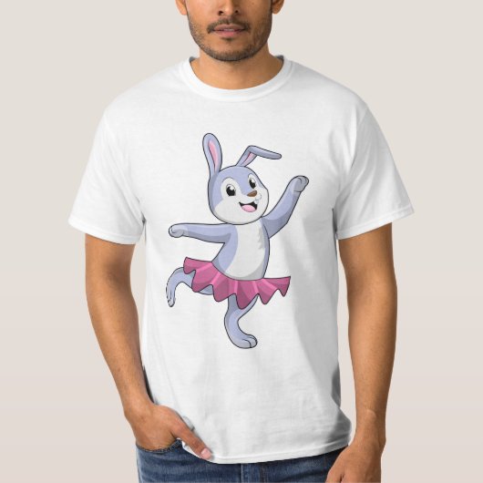 T-shirt Lapin comme Ballerina au Ballet (Devant)
