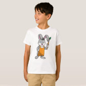 T-shirt Lapin comme Peintre avec pinceau (Devant entier)