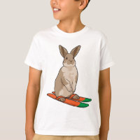 Lapin comme skieur avec ski