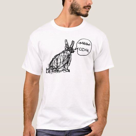 T-shirt Lapin confus (Devant)