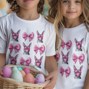 T-Shirt Lapin coquette avec lunettes de soleil Gomme et Bo