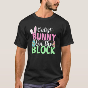 T-shirt Lapin Cutest Sur Le Bloc Oeufs Chasse Vêtements Ho