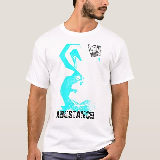 T-shirt lapin d'abustance, ABUSTANCE ! (Devant)