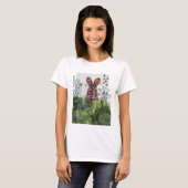 T-shirt Lapin dans une patte de chou (Devant entier)
