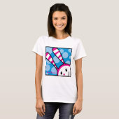 T-shirt Lapin de baie - coup d'oeil (Devant entier)