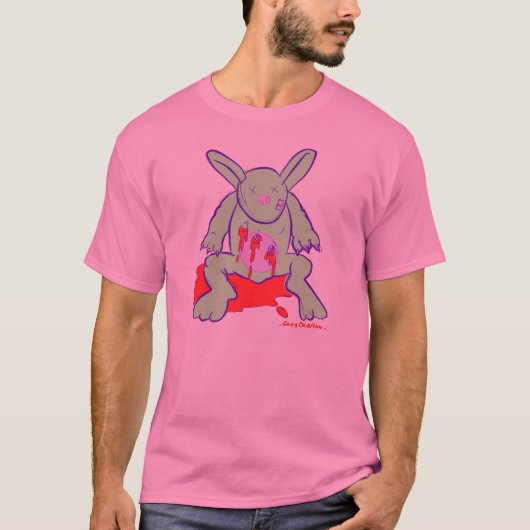 T-shirt lapin de blessure de chair (Devant)
