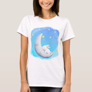 T-shirt Lapin de bonne nuit Lune