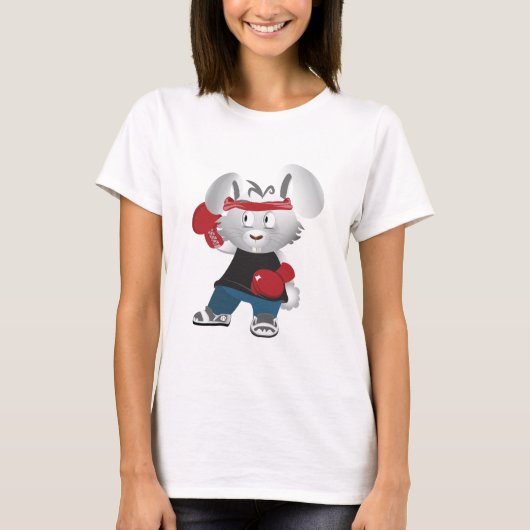 T-shirt Lapin de boxe (Devant)