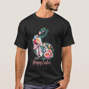 T-shirt Lapin de chasse aux œufs de Pâques heureux Jour de