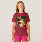 T-shirt Lapin de Noël 1 (Devant entier)