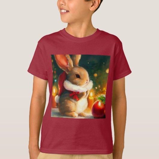 T-shirt Lapin de Noël 1 (Devant)
