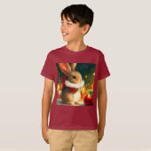 T-shirt Lapin de Noël 1 (Devant entier)