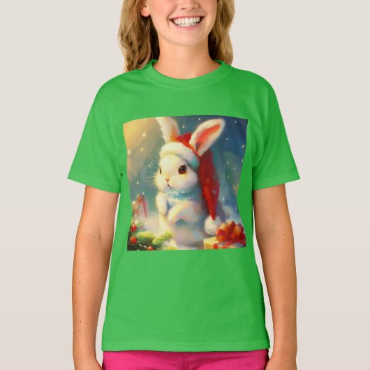 T-shirt Lapin de Noël 2 (Devant)