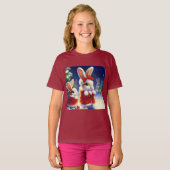 T-shirt Lapin de Noël 3 (Devant entier)