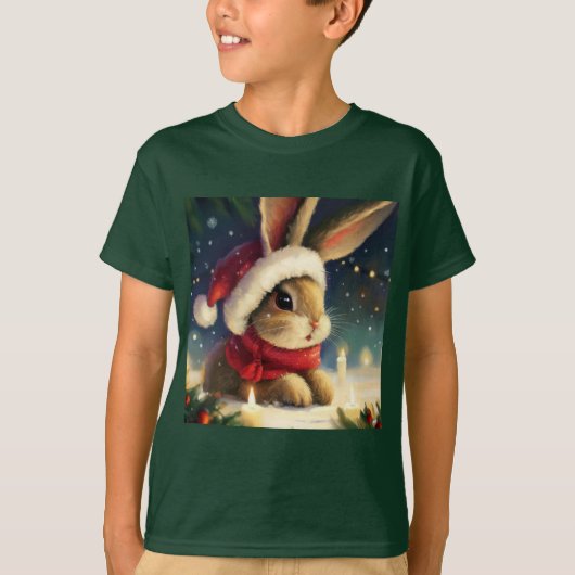 T-shirt Lapin de Noël 4 (Devant)