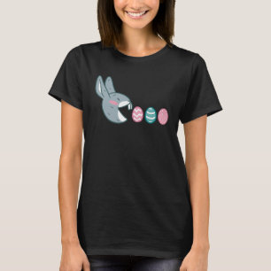 T-shirt LAPIN DE PÂQUES AFFAMÉ Chasse aux œufs Garçons Fil