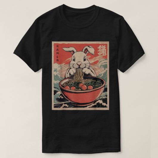 T-shirt Lapin de Pâques Anime Ra Japonais Kawaii Rabbit (Design devant)