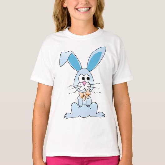T-shirt Lapin De Pâques Avec Cravate De Bow (Devant)