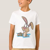 T-shirt Lapin De Pâques Avec Panier (Devant)