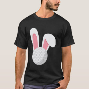T-shirt Lapin de Pâques Bunny Balle de Golf Golfeur Drôle 