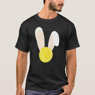 T-shirt Lapin de Pâques Bunny Ears Tennis Ball Sports Vaca