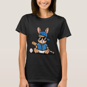 T-shirt lapin de Pâques casquette de baseball batte de bal