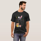 T-shirt Lapin de Pâques Chat (Devant entier)