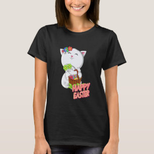 T-shirt Lapin de Pâques Chat drôle de Pâques Humoristique