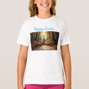 T-shirt Lapin de Pâques classique avec panier d'œufs de Pâ