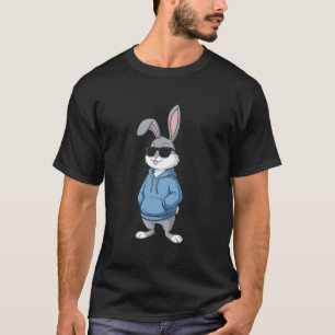 T-shirt Lapin de Pâques cool lapin drôle avec des lunettes